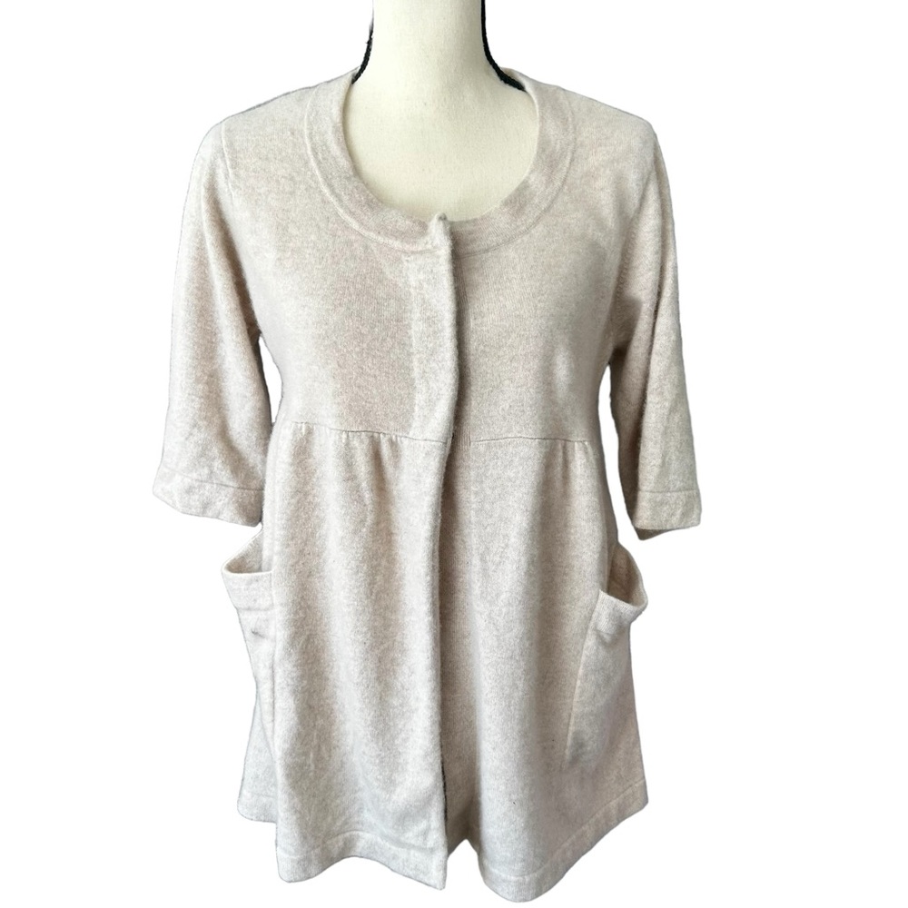 Demylee Sz XS 100% Cashmere Cardigan Sweater Pockets SO SOFT Oversized